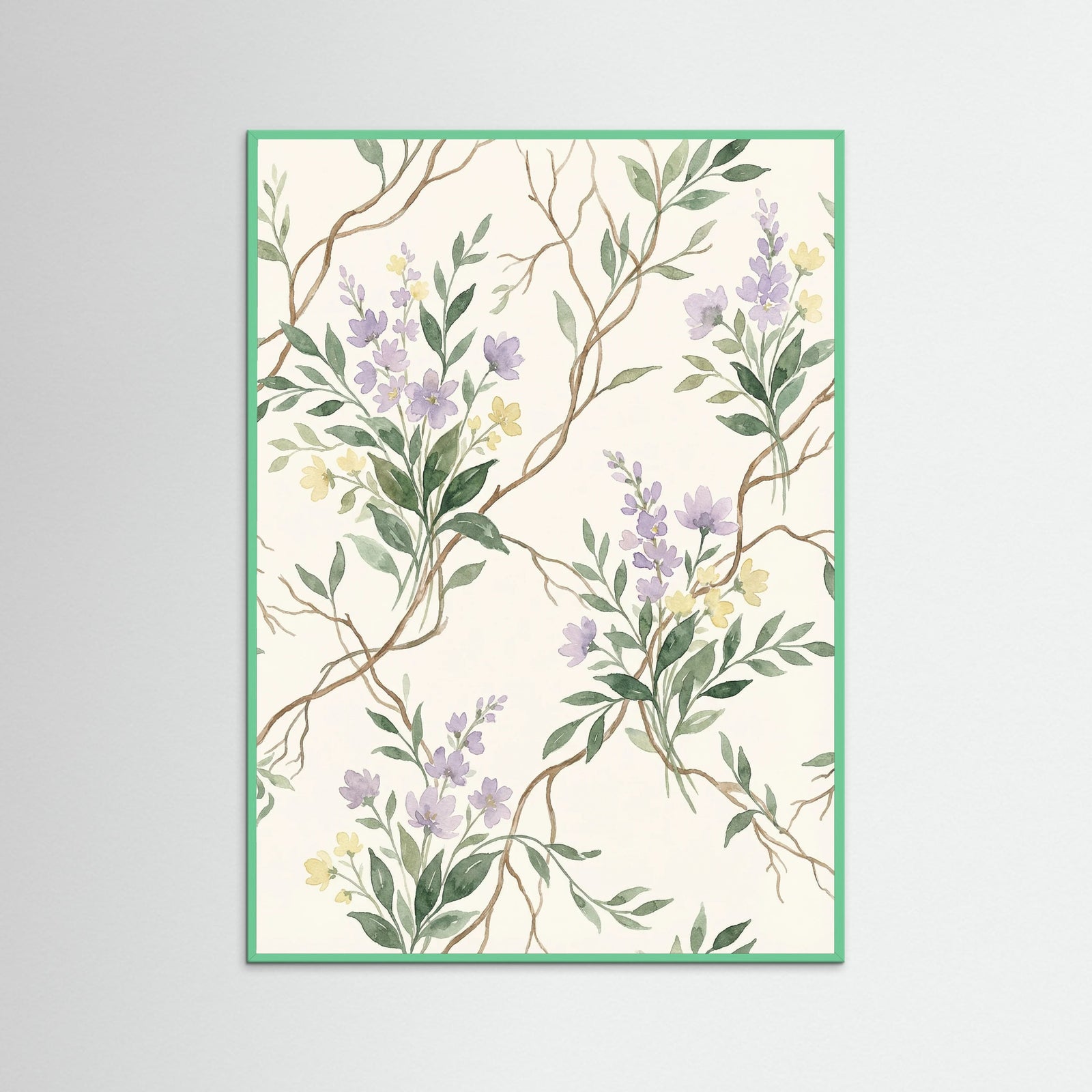 Mint Wood Verdant Vines