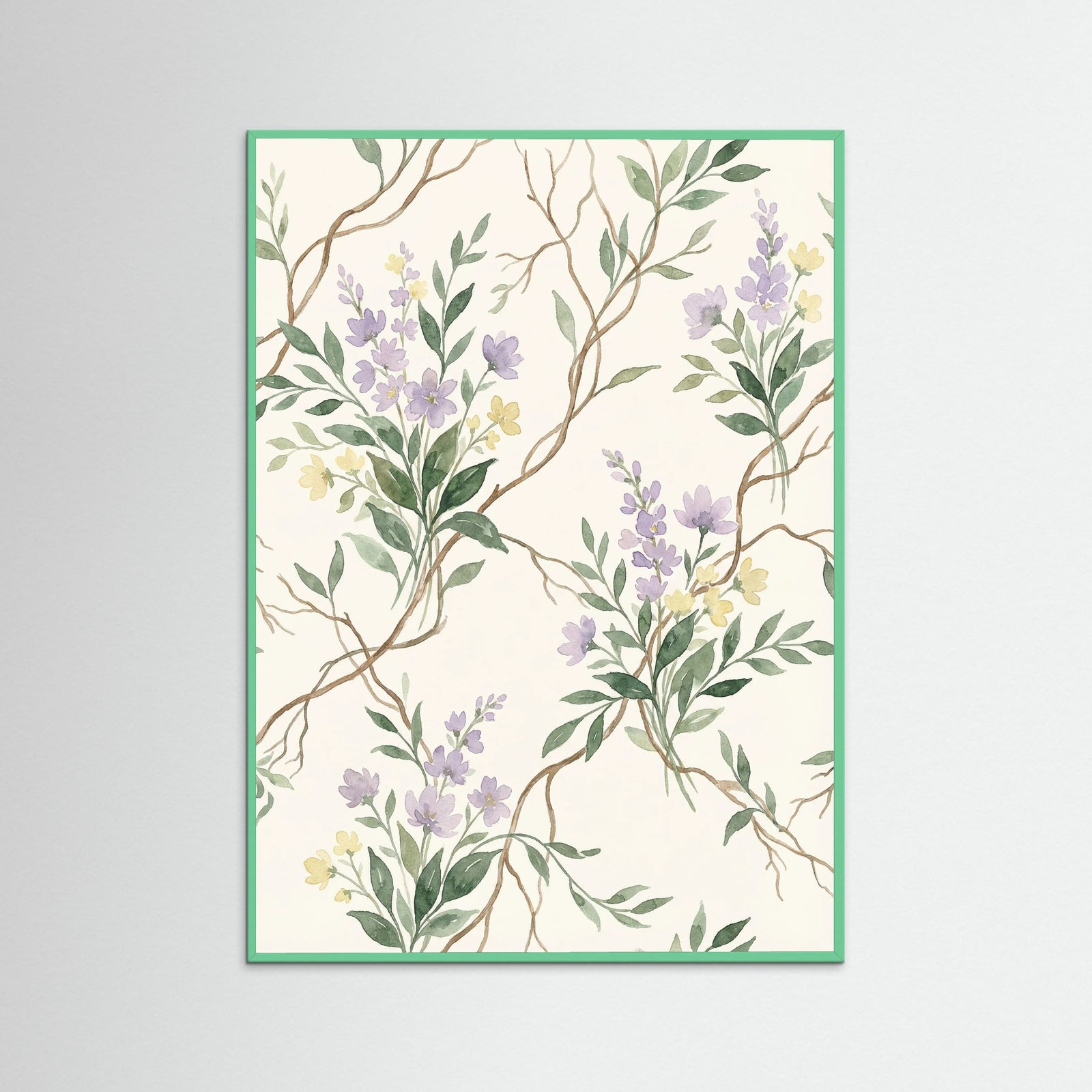 Mint Wood Verdant Vines