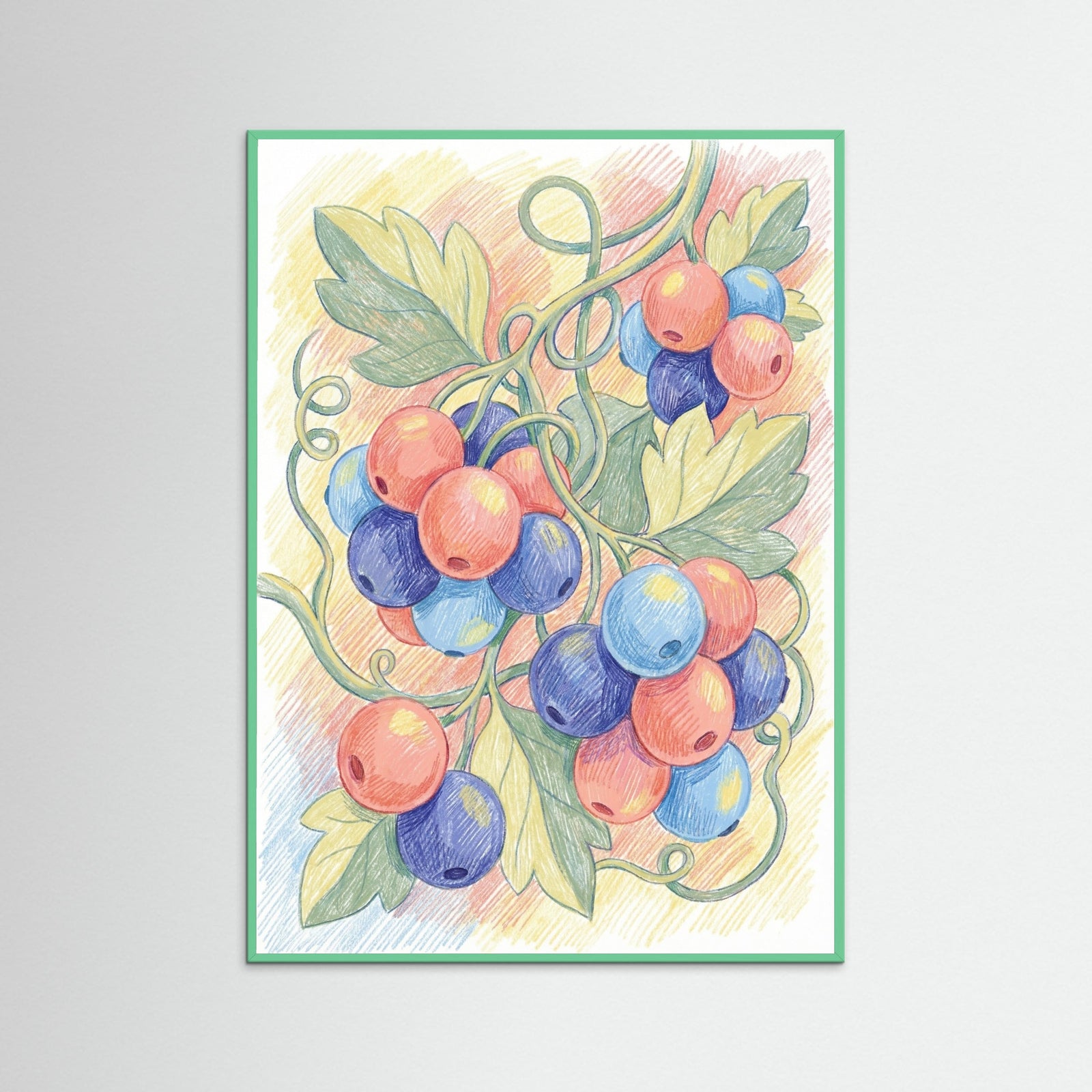 Mint Wood Vibrant Bloom