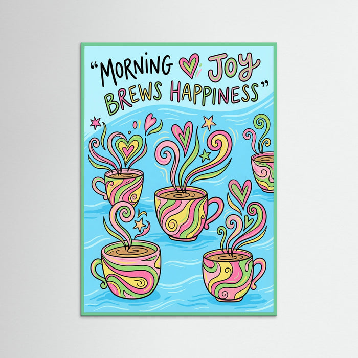 Mint Wood Vibrant Coffee Blooms