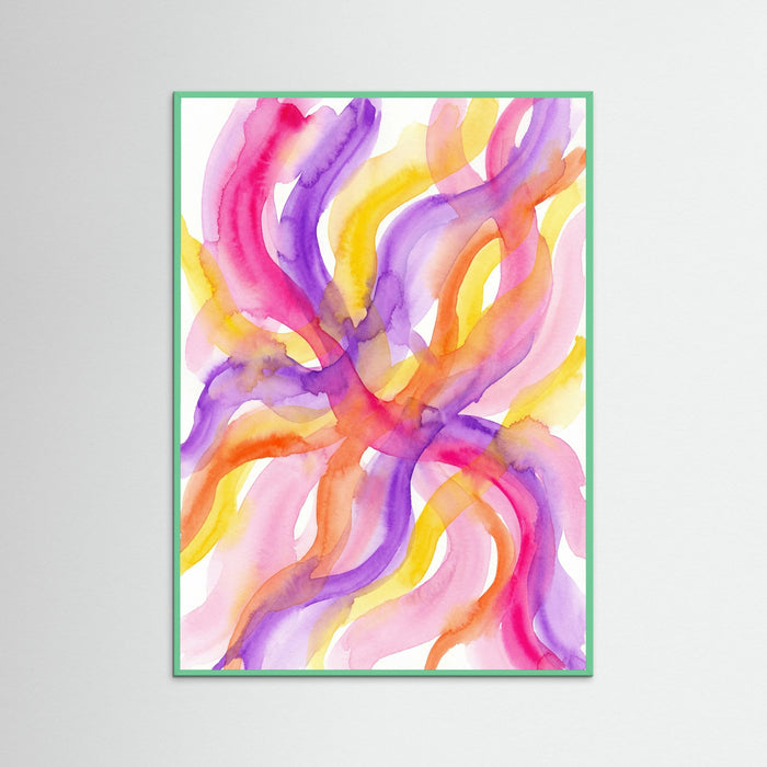 Mint Wood Vibrant Color Blocks
