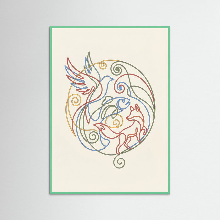 Mint Wood Vibrant Connections