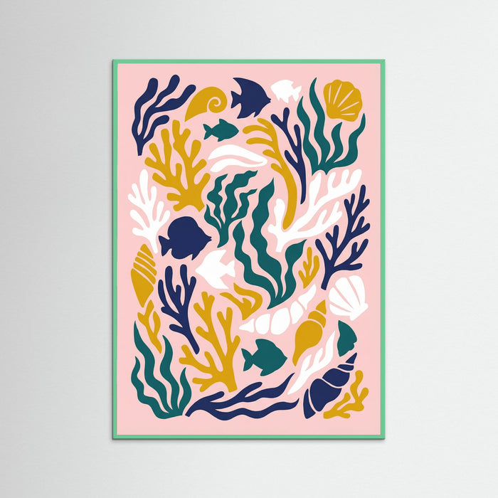 Mint Wood Vibrant Paper Cutouts