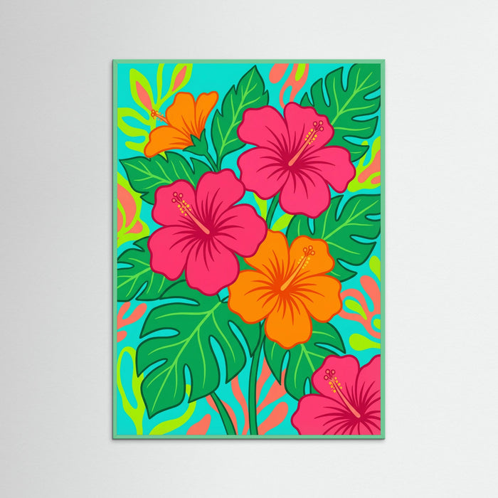 Mint Wood Vibrant Sunflower Vase