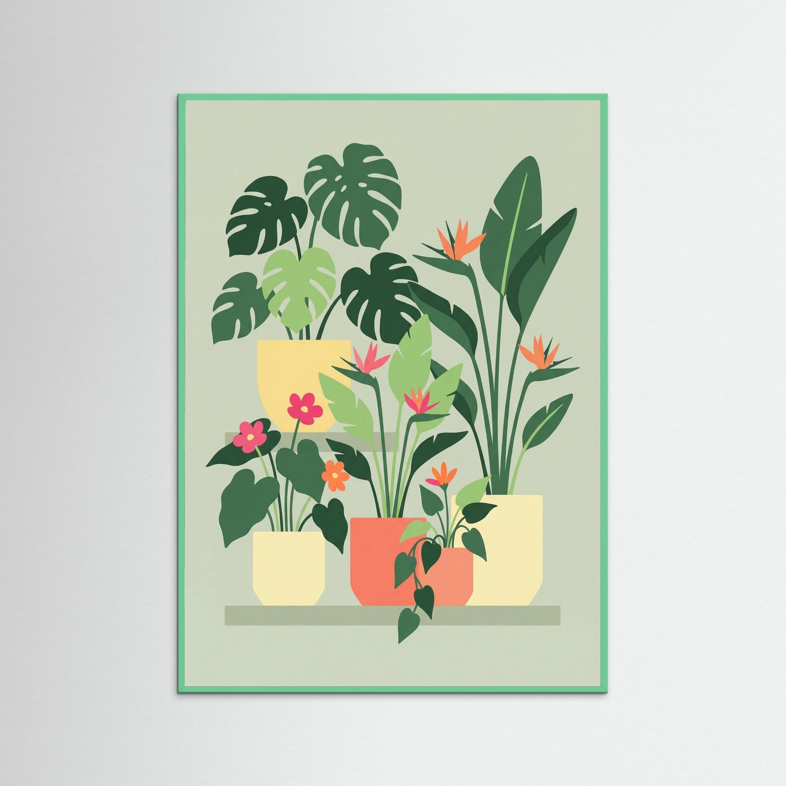 Mint Wood Viennese Floral Garden