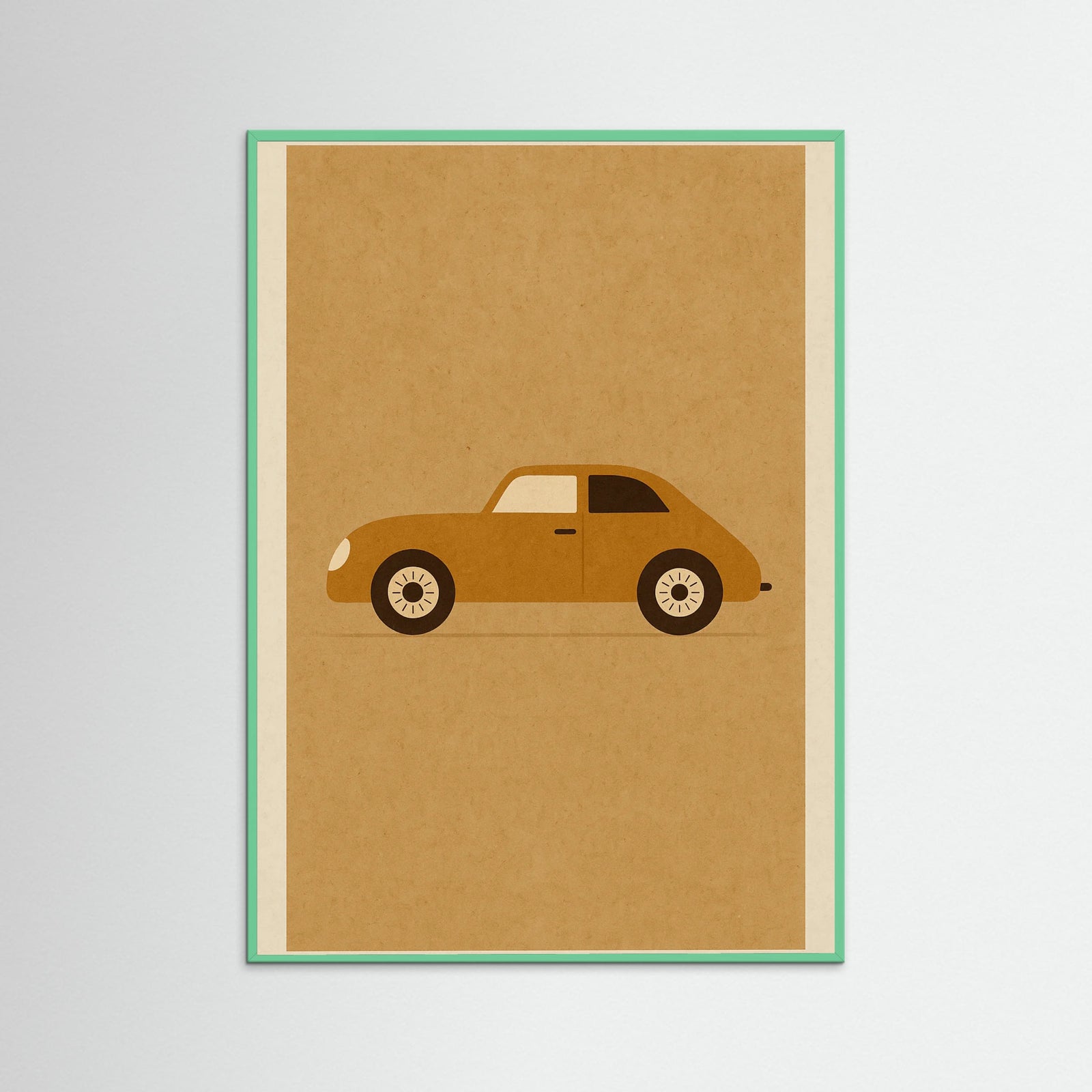 Mint Wood Vintage Racecar