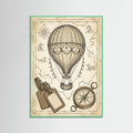 Mint Wood Vintage Travel Elegance