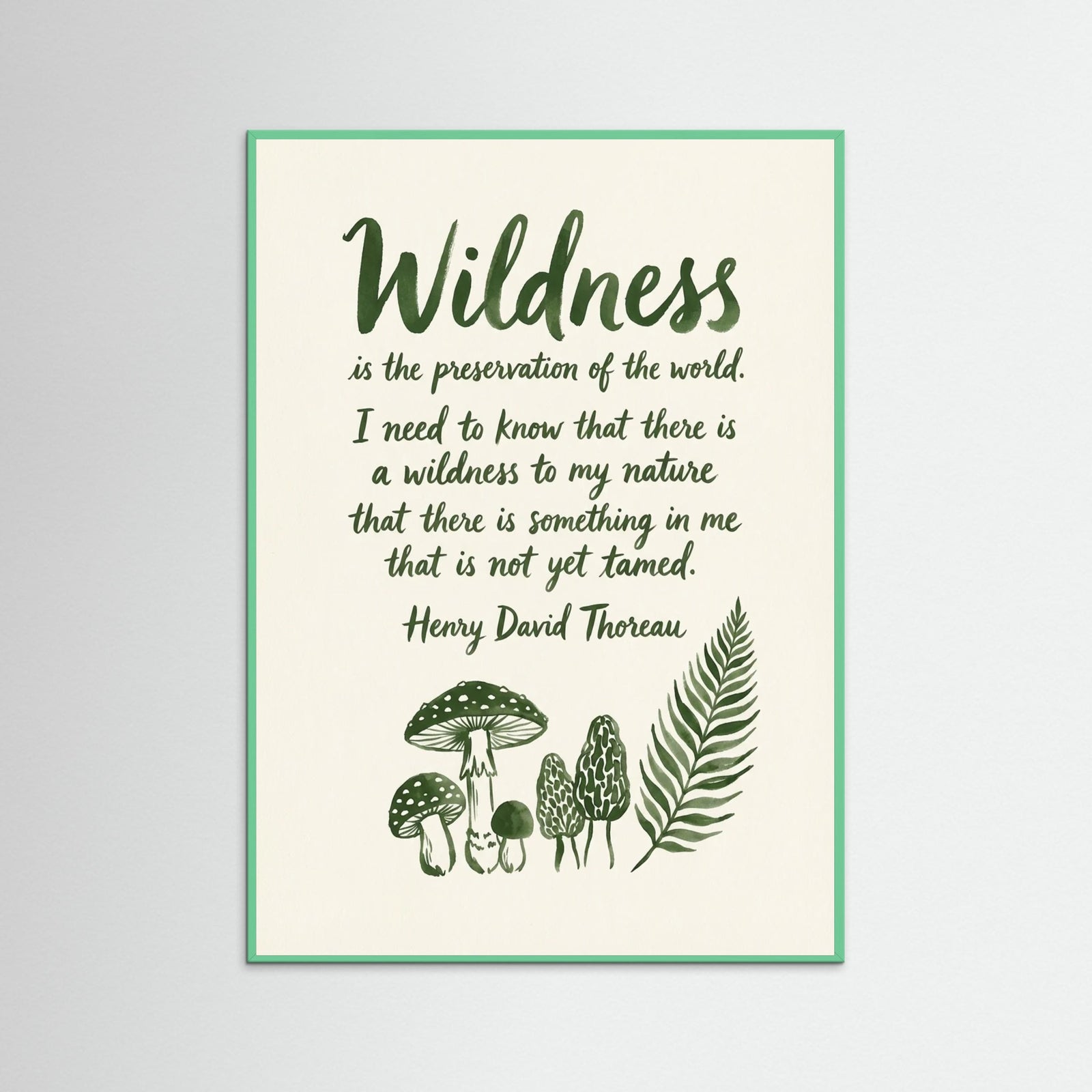 Mint Wood Walking Thoughts