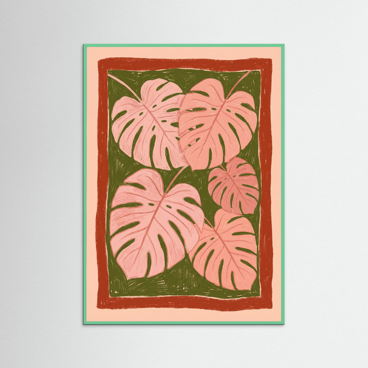 Mint Wood Warm Bloom Field