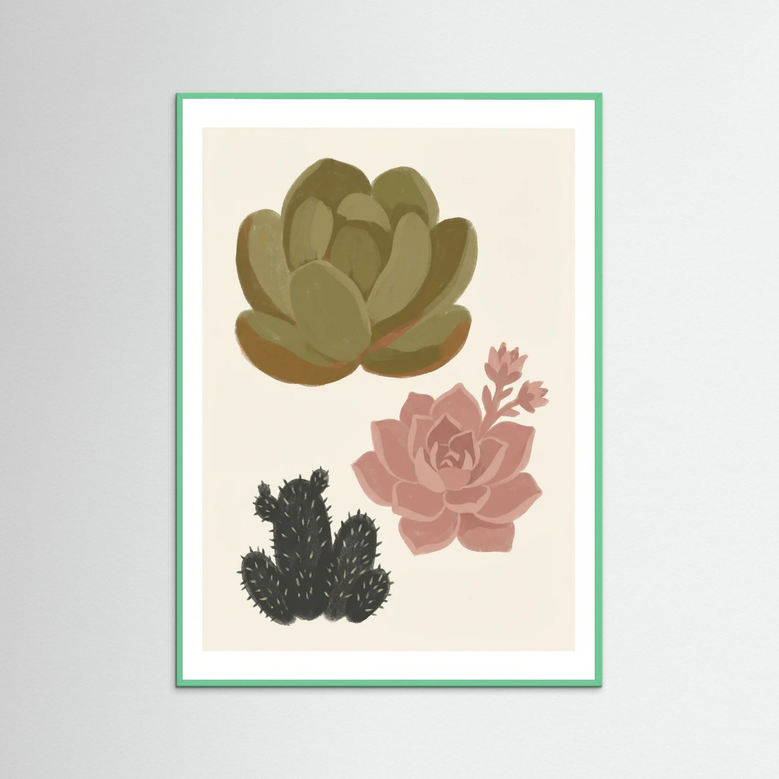 Mint Wood Warm Petals