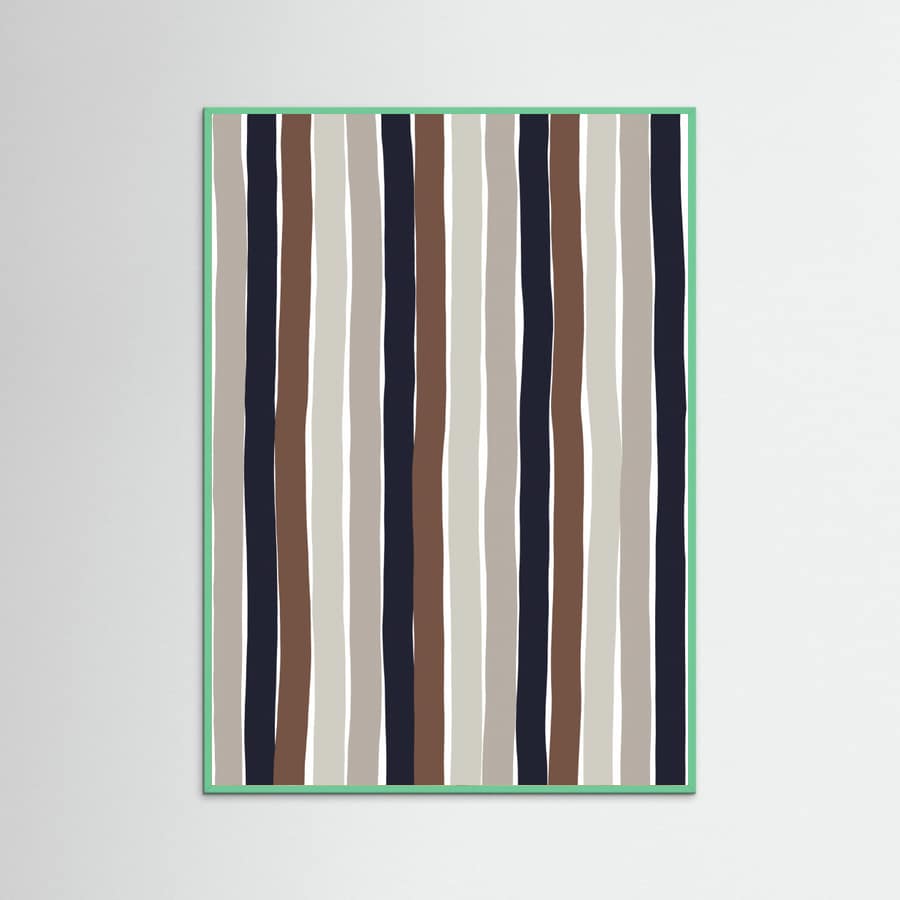Wavy Earth Stripes Poster – poster and art print