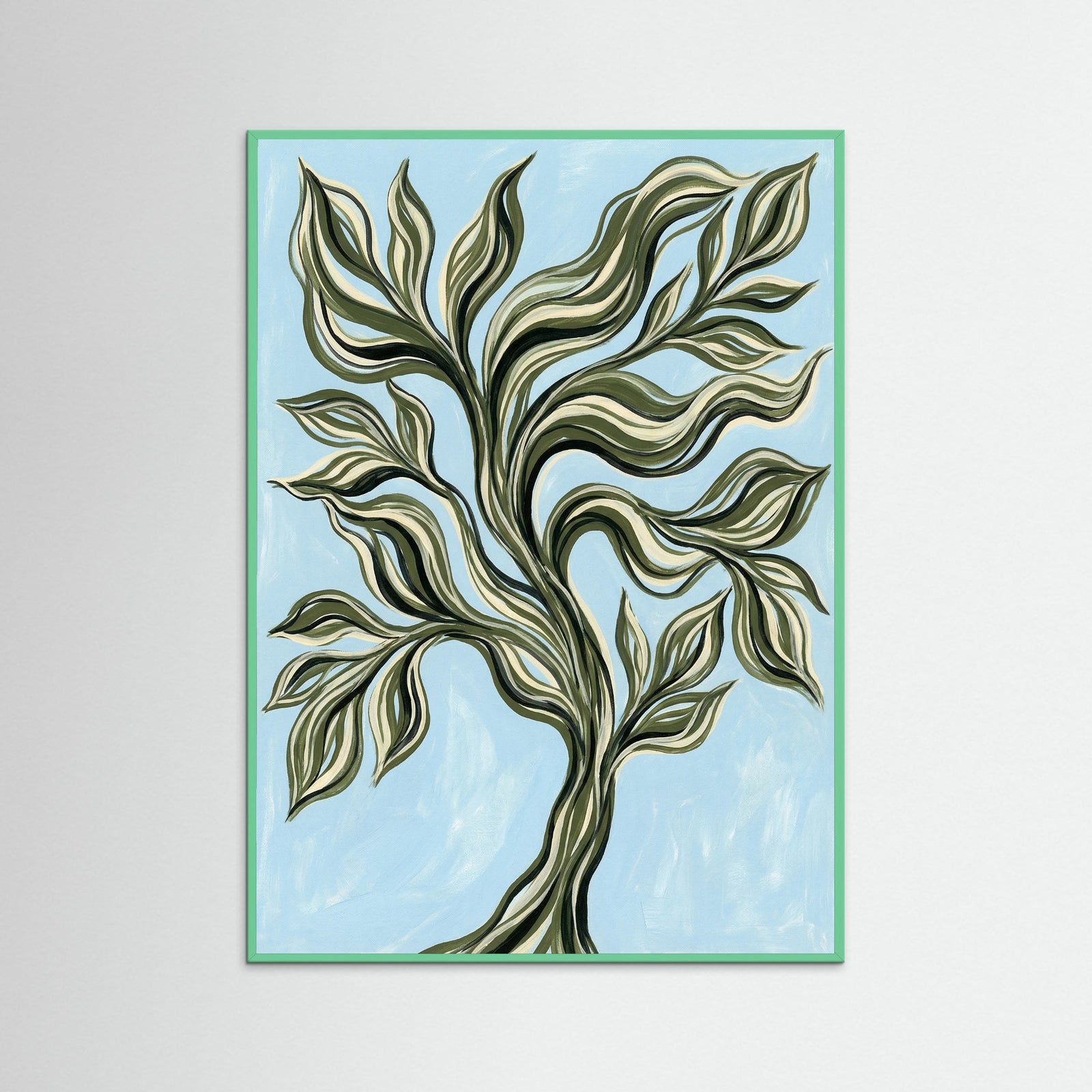 Mint Wood Wavy Garment