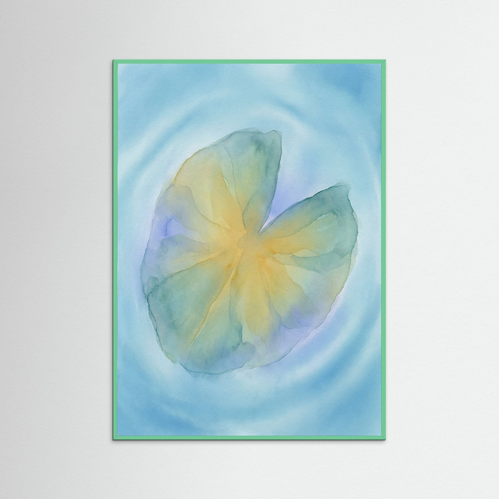 Mint Wood Wavy Petals Dance