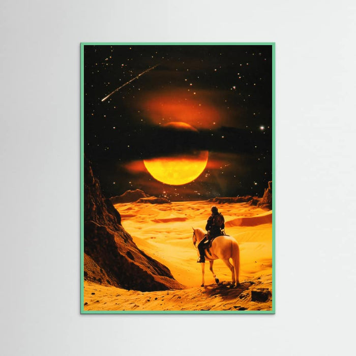 Mint Wood Western Space Adventure Poster