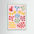 Mint Wood Whimsical Alphabet Pink
