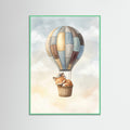 Mint Wood Whimsical Bear Journey