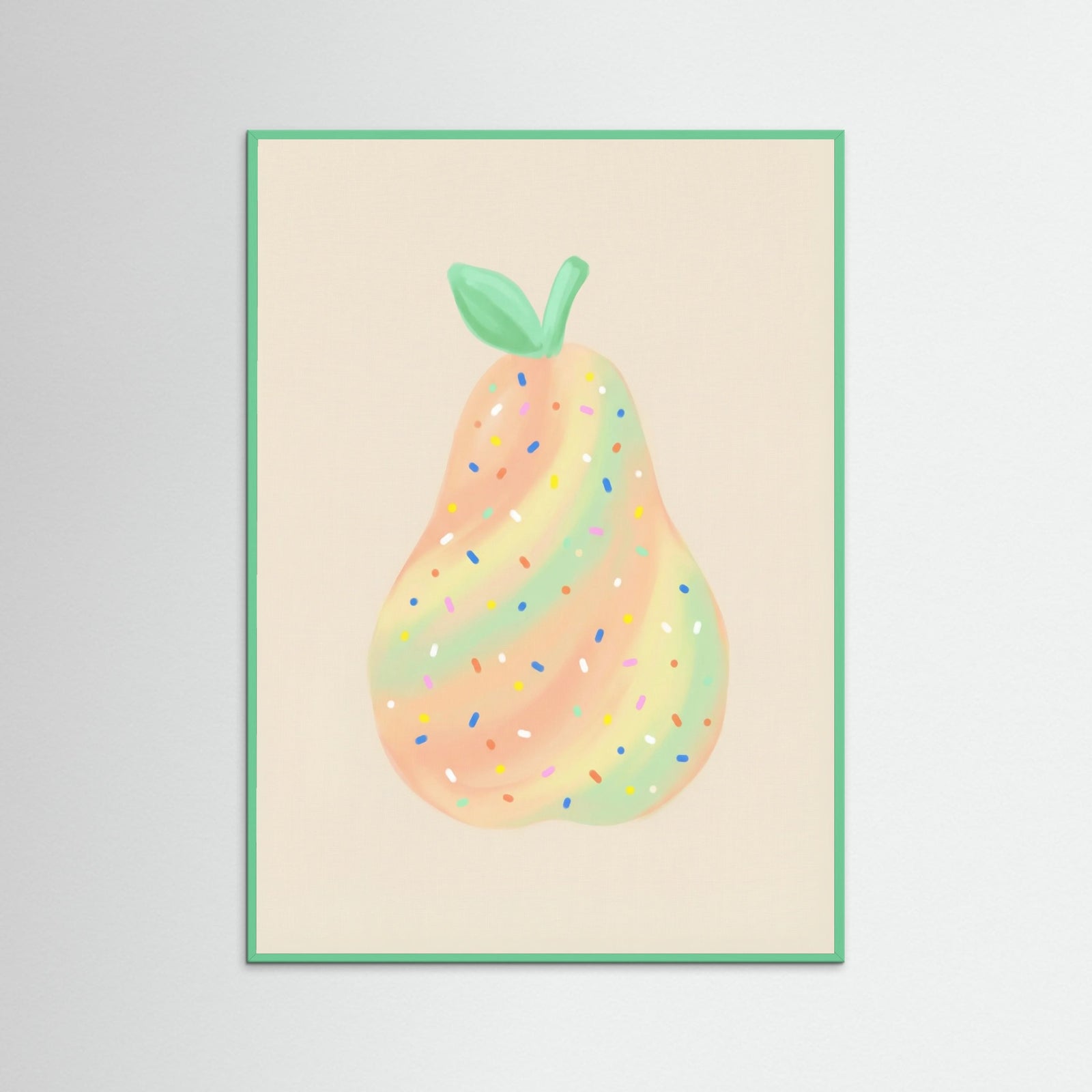 Mint Wood Whimsical Berry Pop