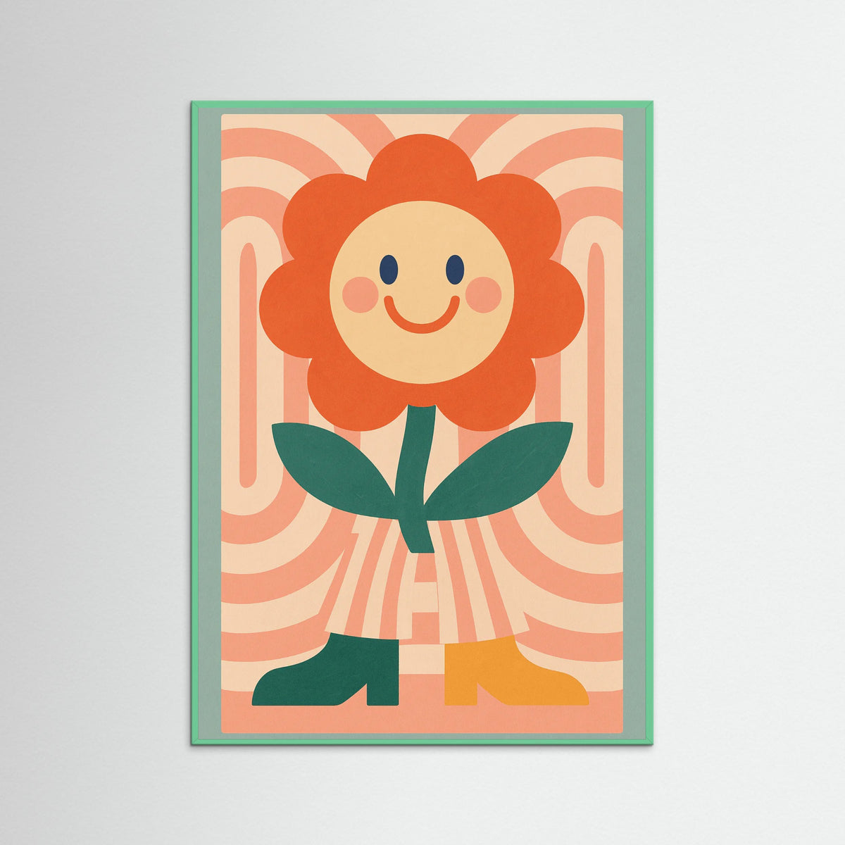 Mint Wood Whimsical Elephant