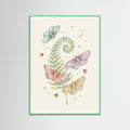 Mint Wood Whimsical Forest Fungi