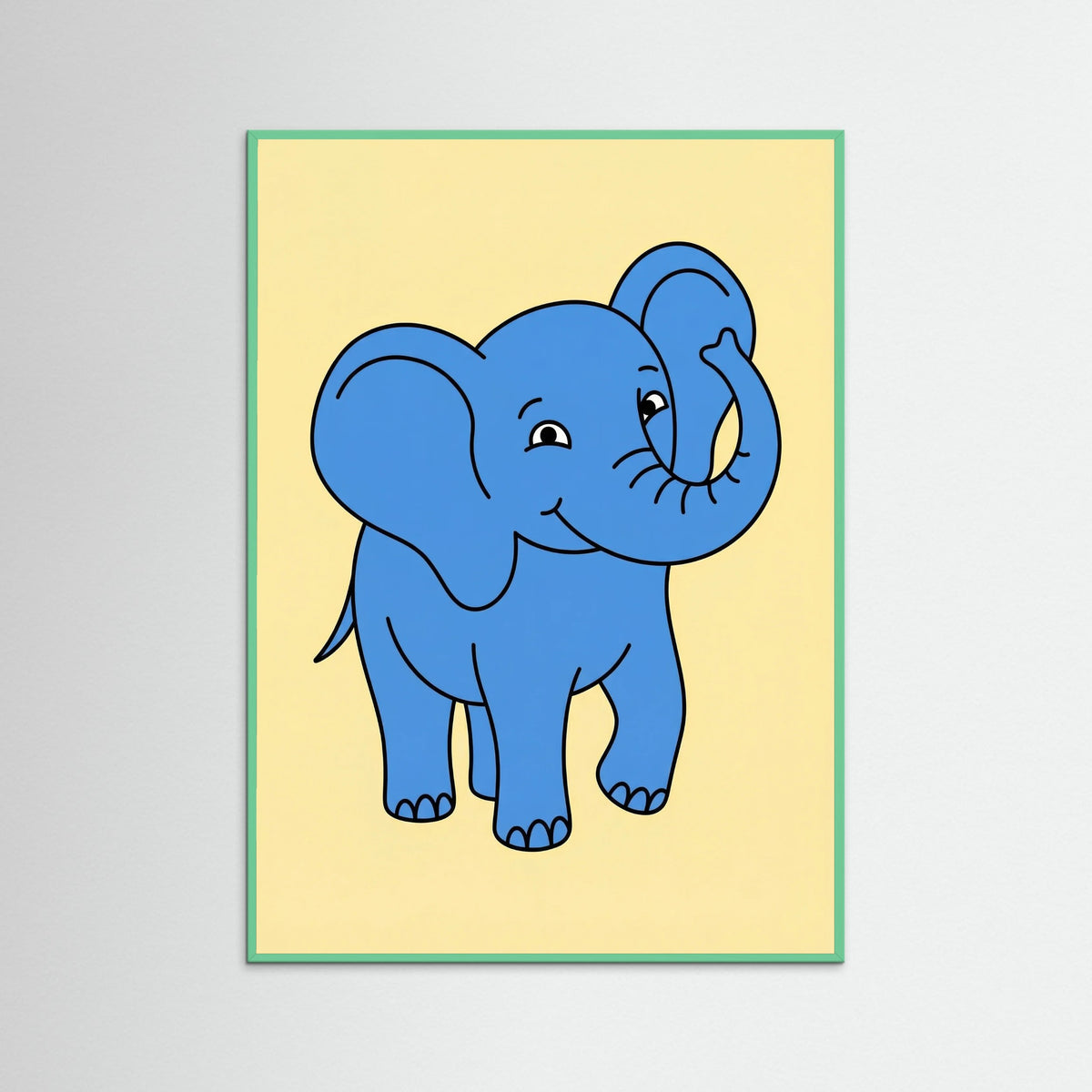 Mint Wood Whimsical Pink Roar