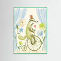 Mint Wood Whimsical Wheeled Wonder
