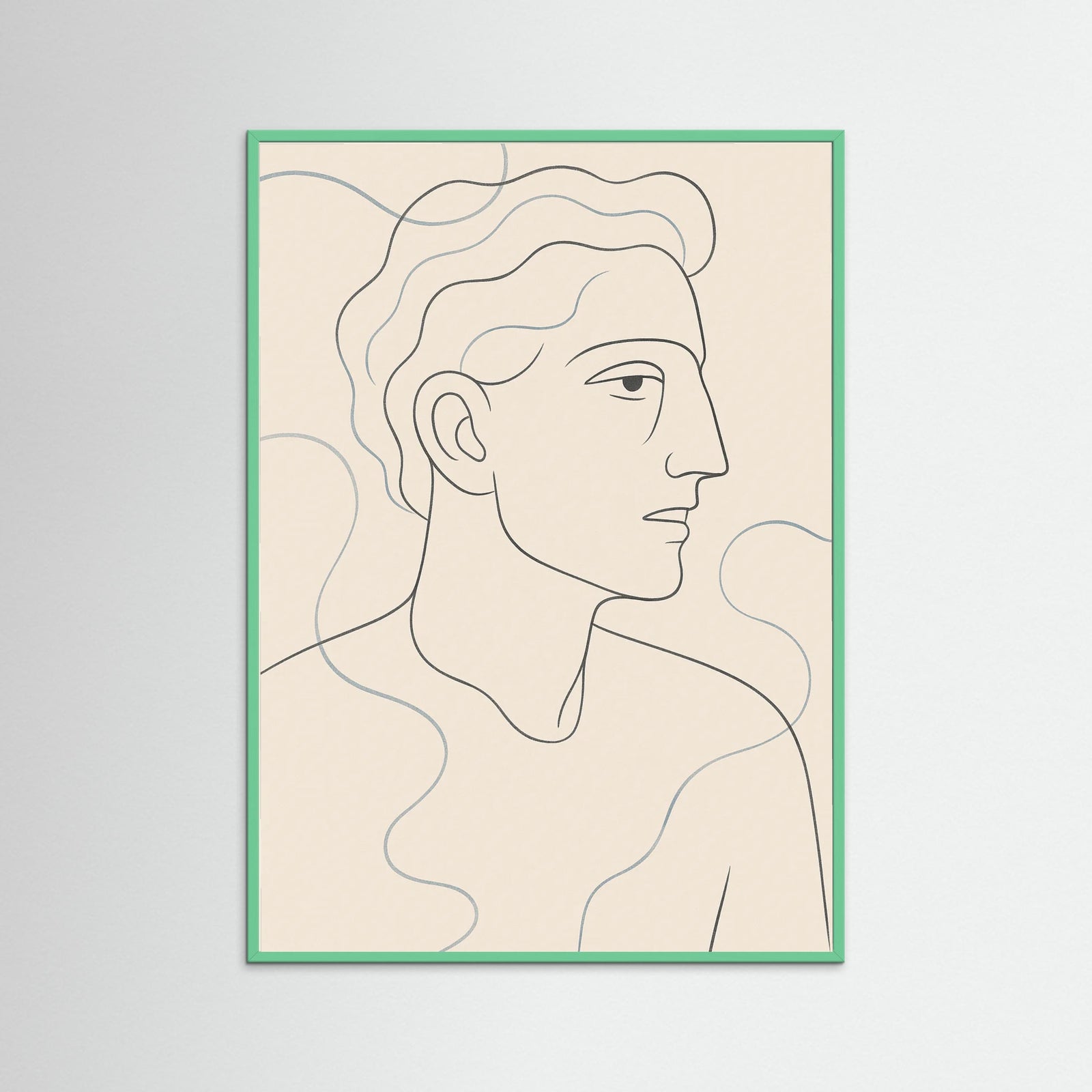 Mint Wood Whispering Lines