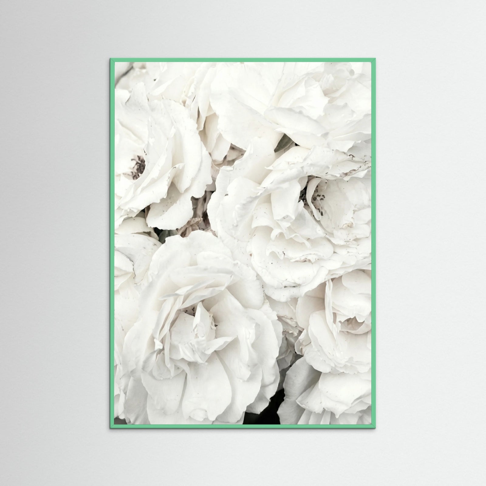 Mint Wood White Petal Embrace
