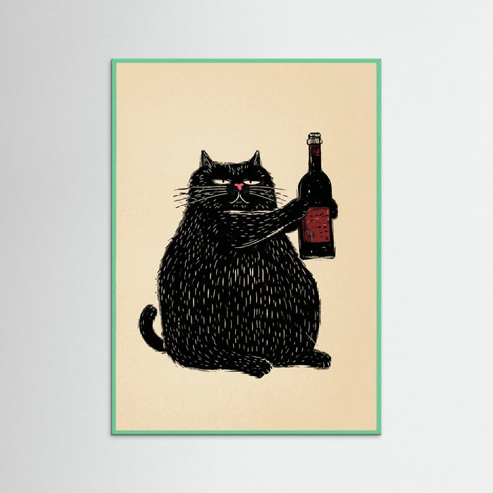 Mint Wood Wine Cat