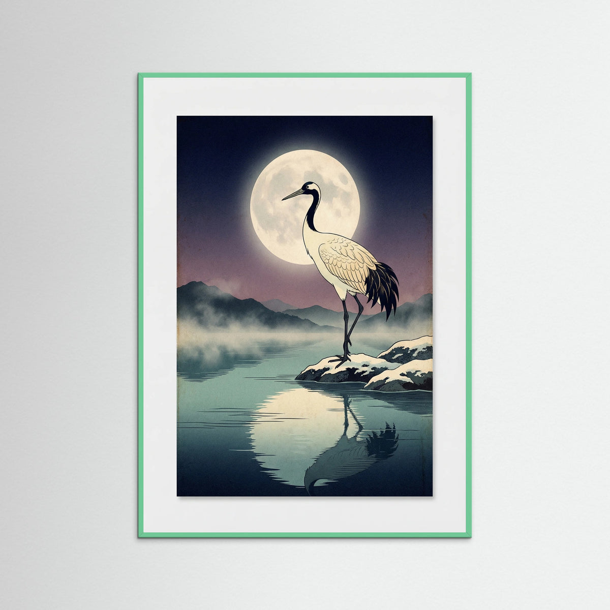 Mint Wood Winter Heron