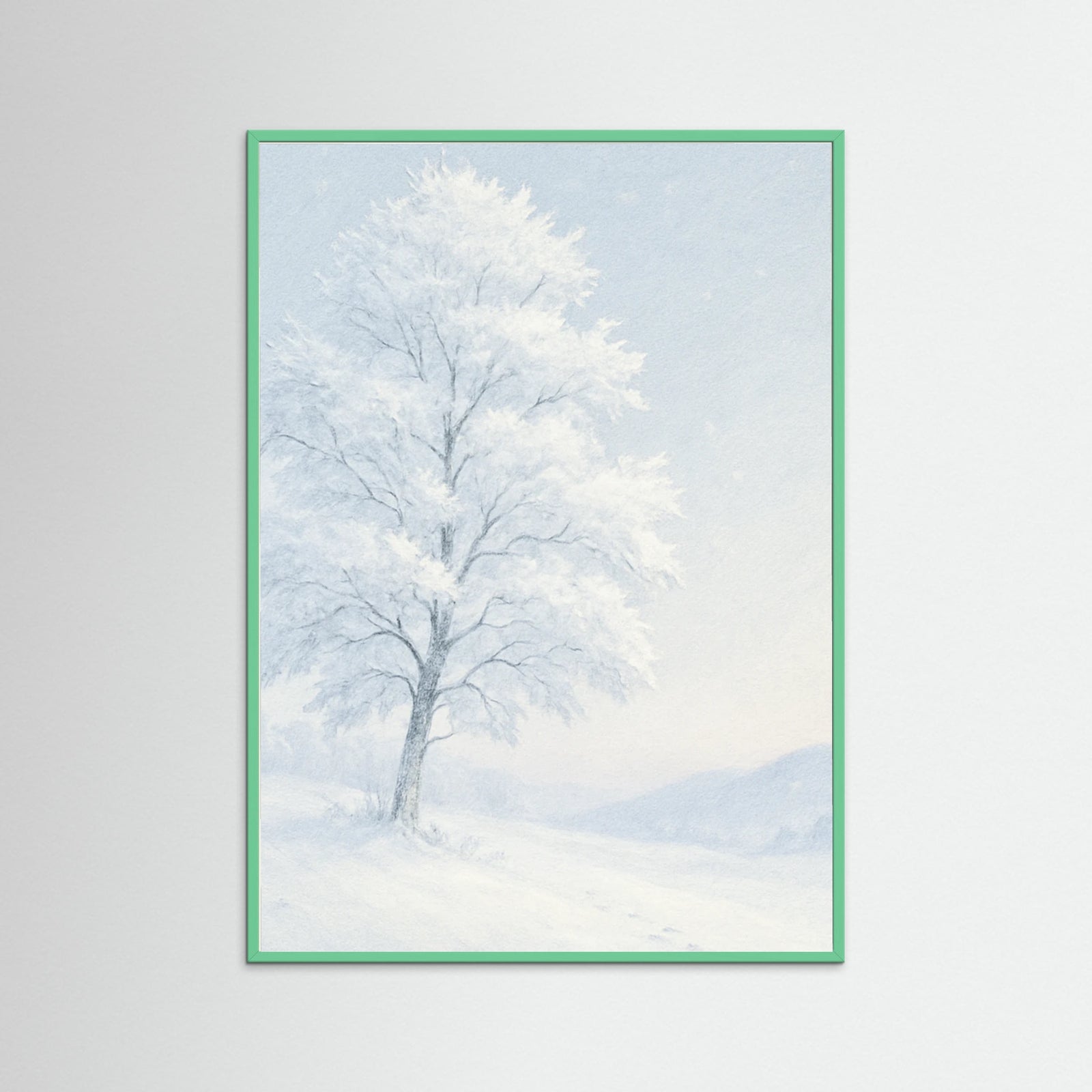 Mint Wood Winter Serenity