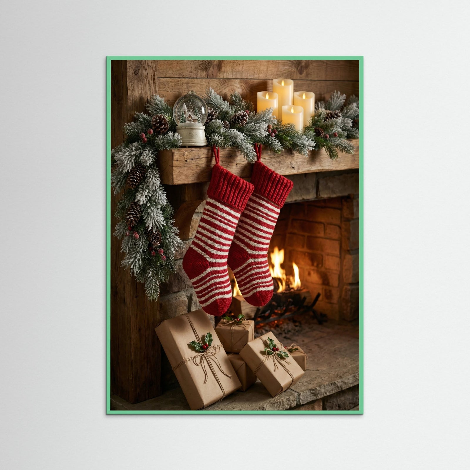Mint Wood Winter Wonderland Hearth