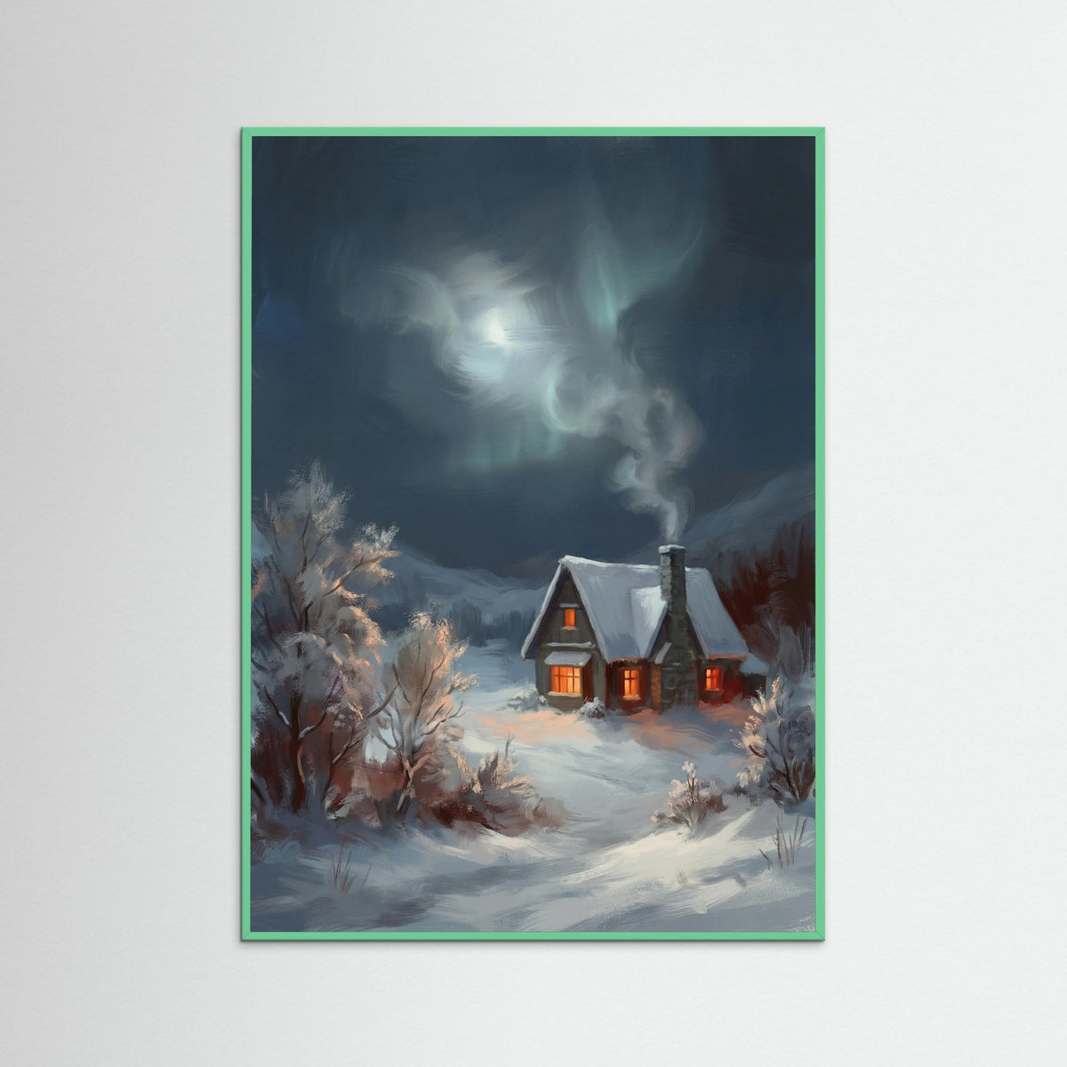 Mint Wood Winters Embrace