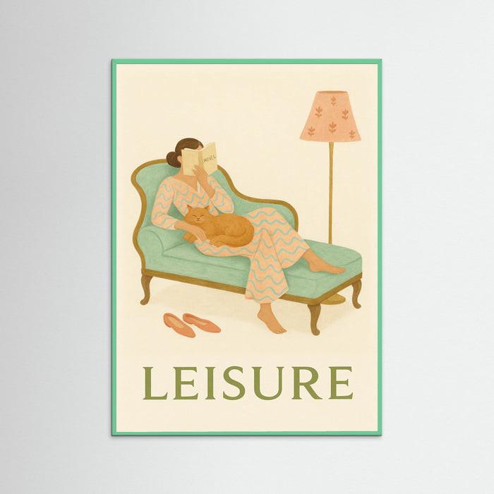 Mint Wood Woman Reading