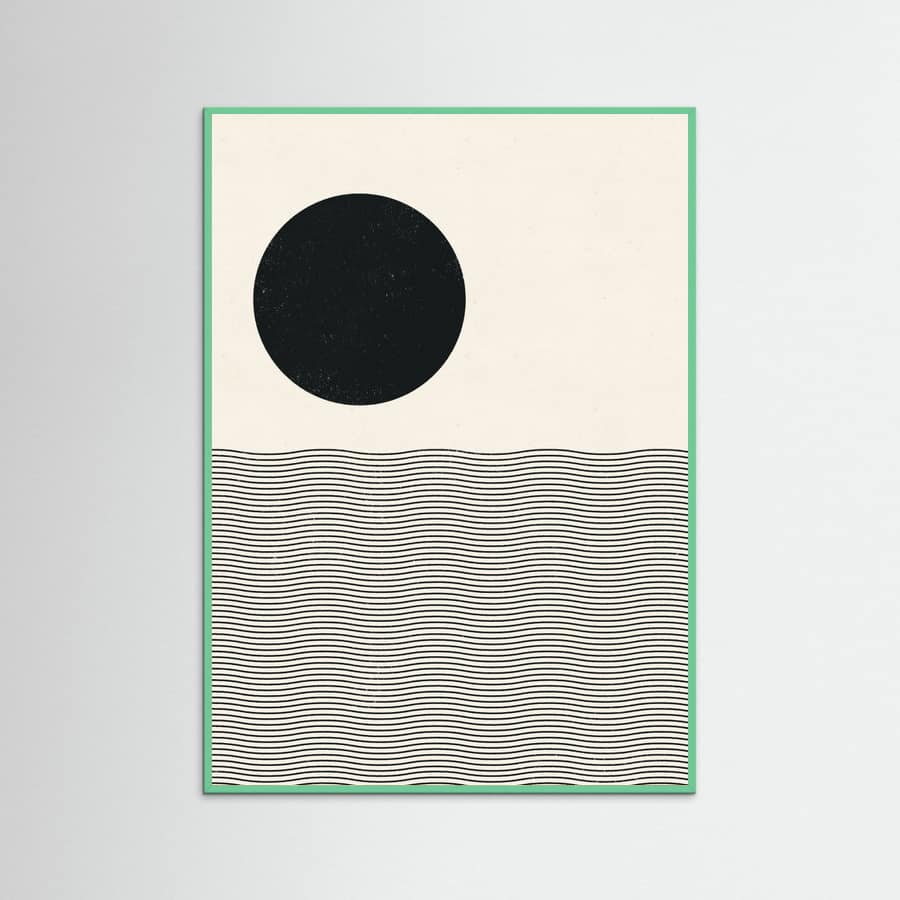 Affiche Woodblock Ocean – affiche et impression d’art