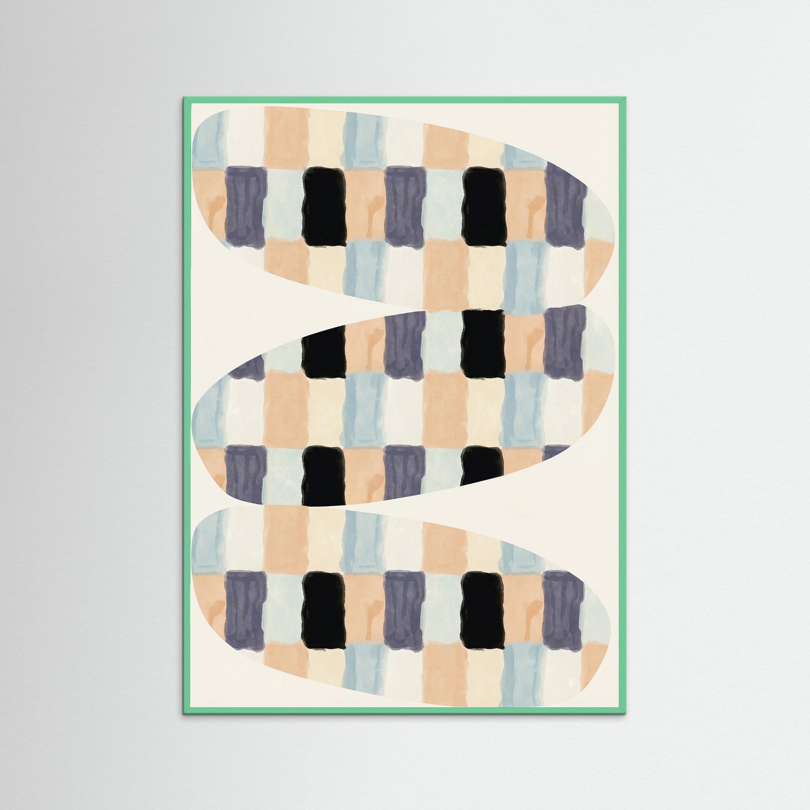 Mint Wood Woven Flow