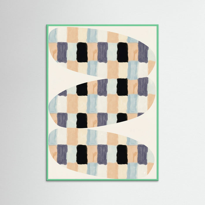 Mint Wood Woven Flow