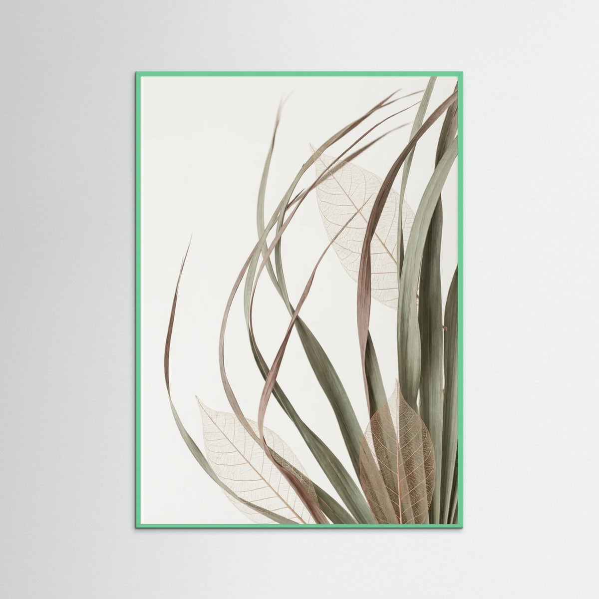 Mint Wood Woven Petals