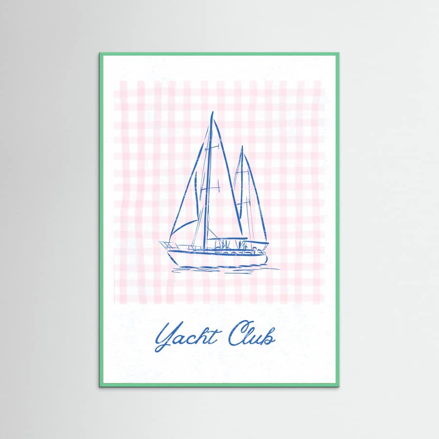 Póster Yacht Club – póster e impresión artística