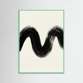Mint Wood Zen Strokes