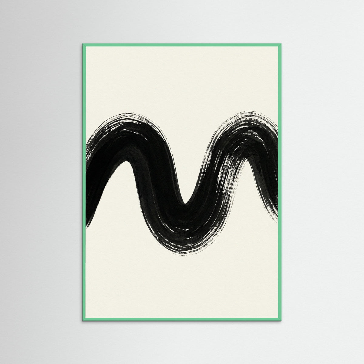 Mint Wood Zen Strokes