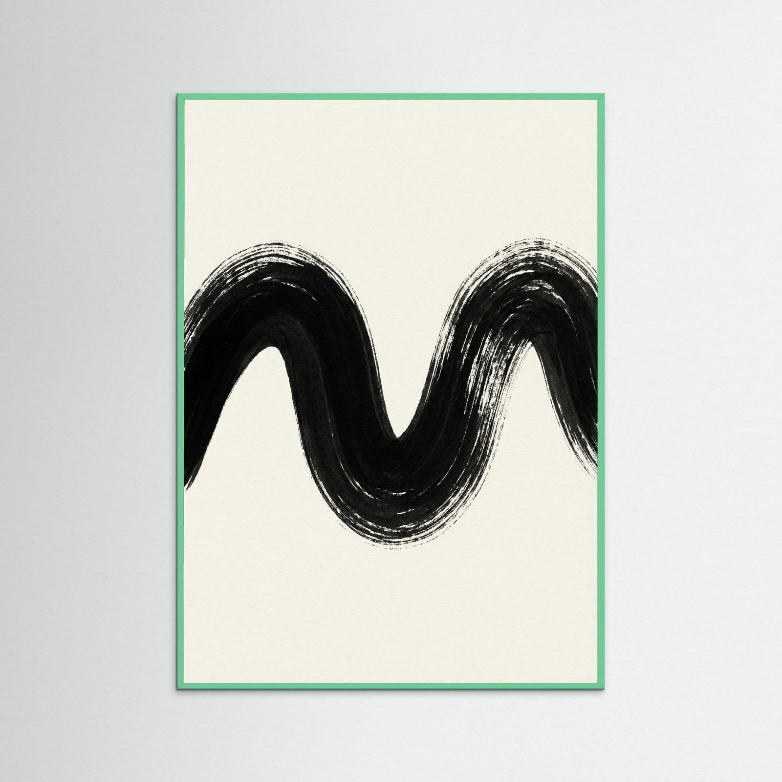 Mint Wood Zen Strokes