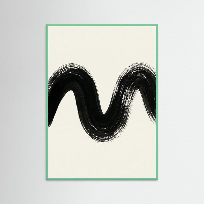 Mint Wood Zen Strokes
