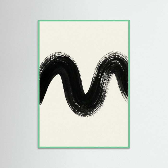 Mint Wood Zen Strokes