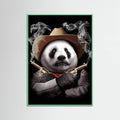 Mint Wood panda crossgun Poster