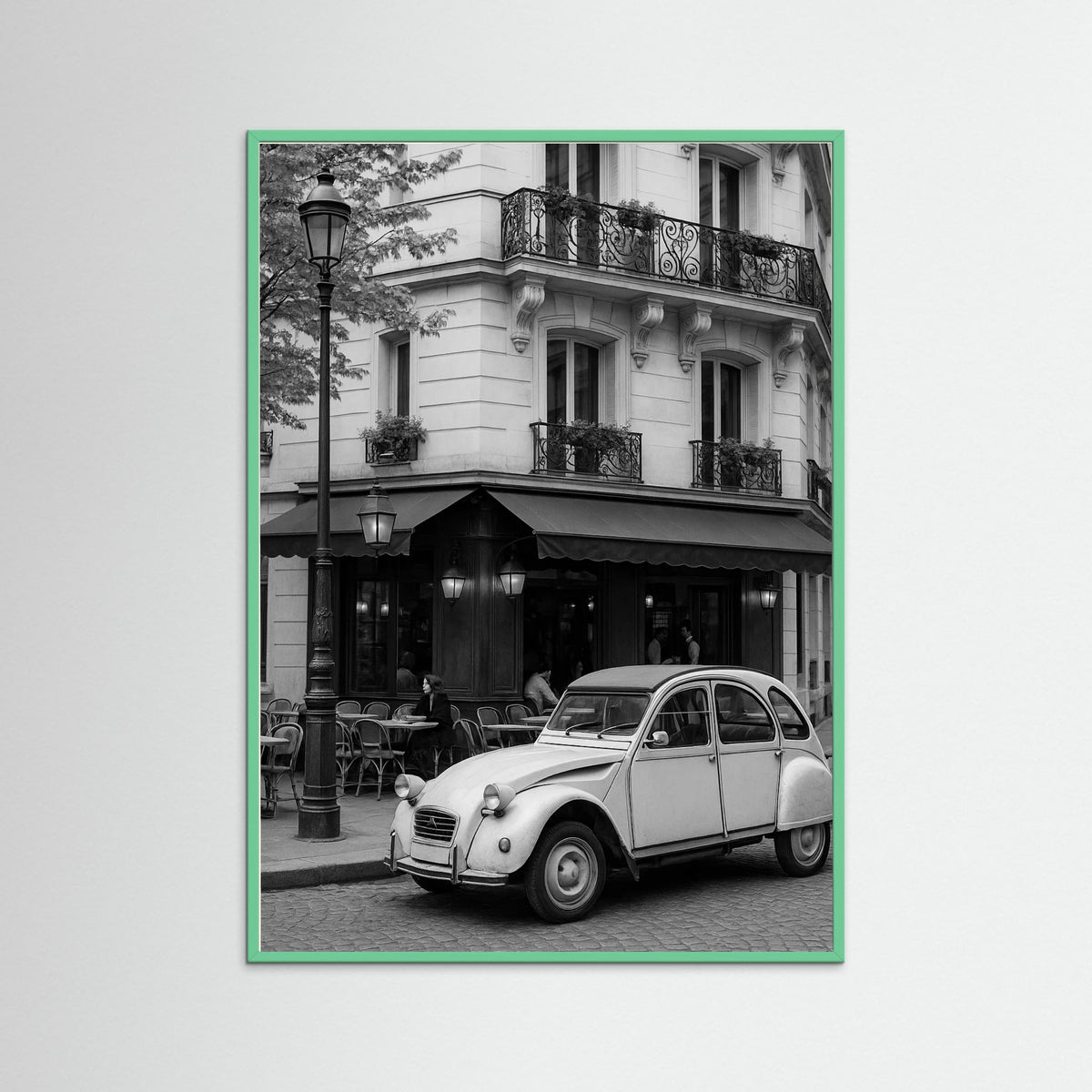 Mint Wood photo Parisian Cafe Scene