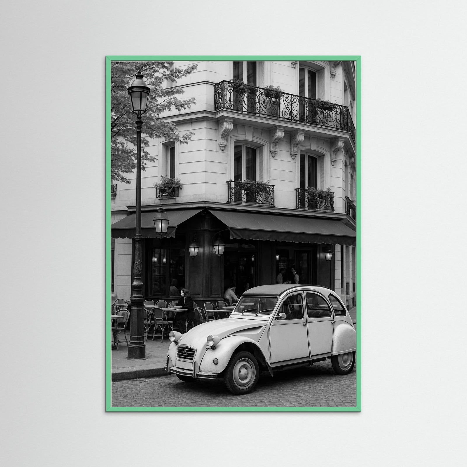 Mint Wood photo Parisian Cafe Scene