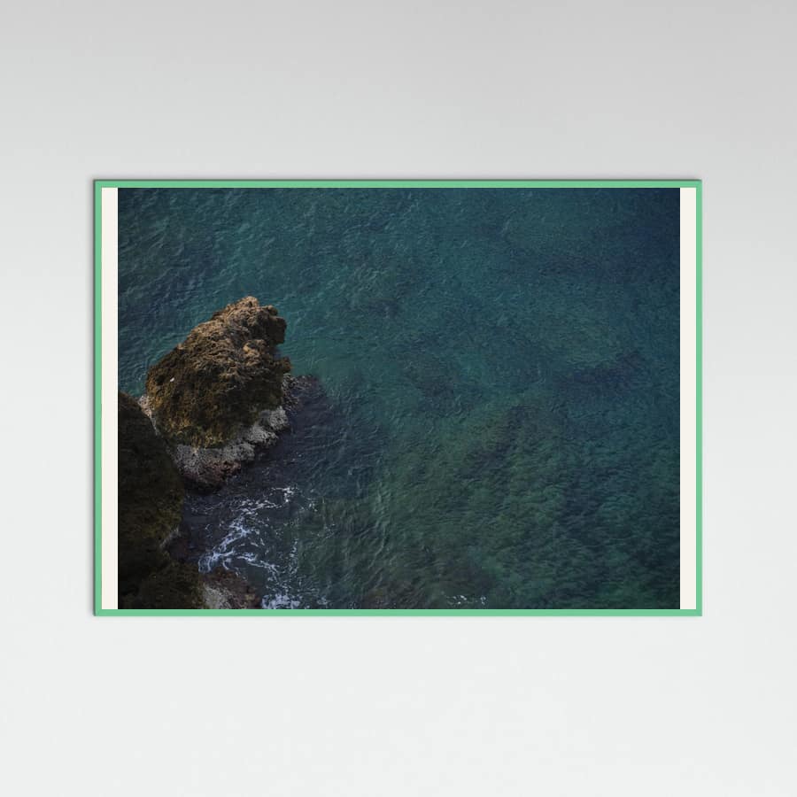 seascape and rocks Poster – plakat og kunsttryk
