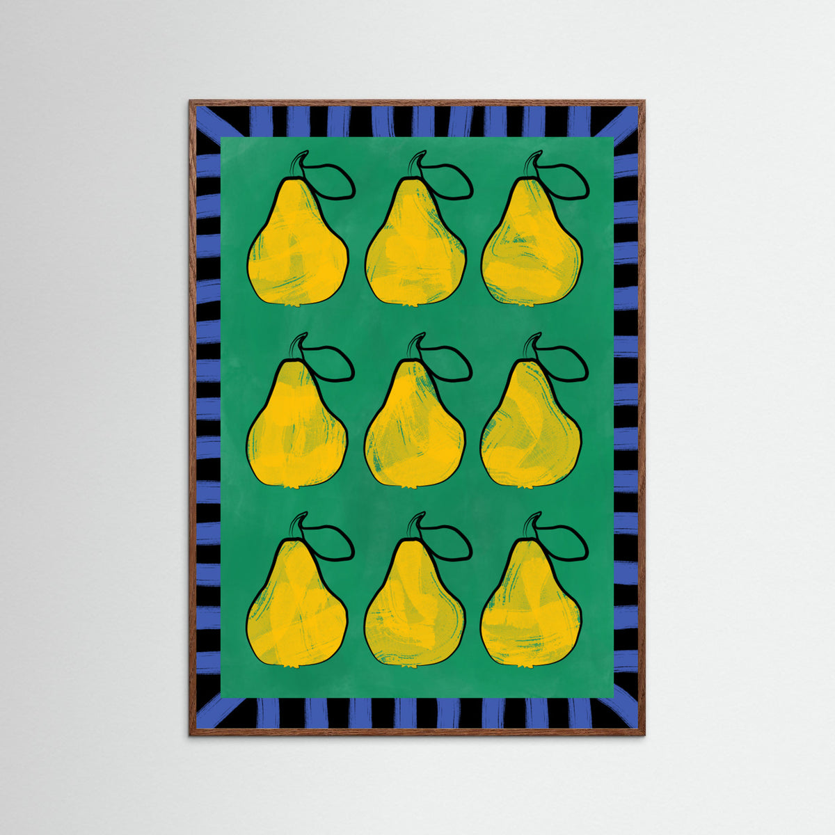 Oak Dark Abstract Composition No. 15 Poster