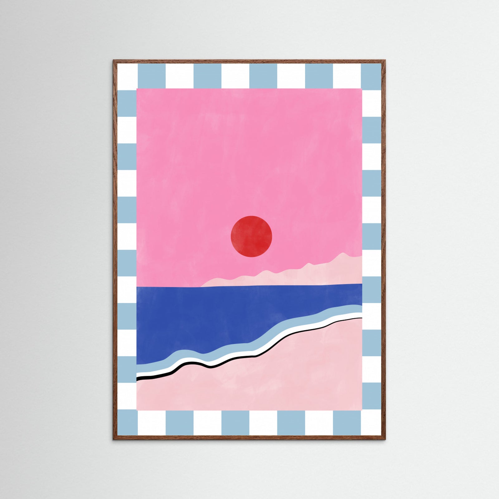 Oak Dark Abstract Composition No. 45 Poster