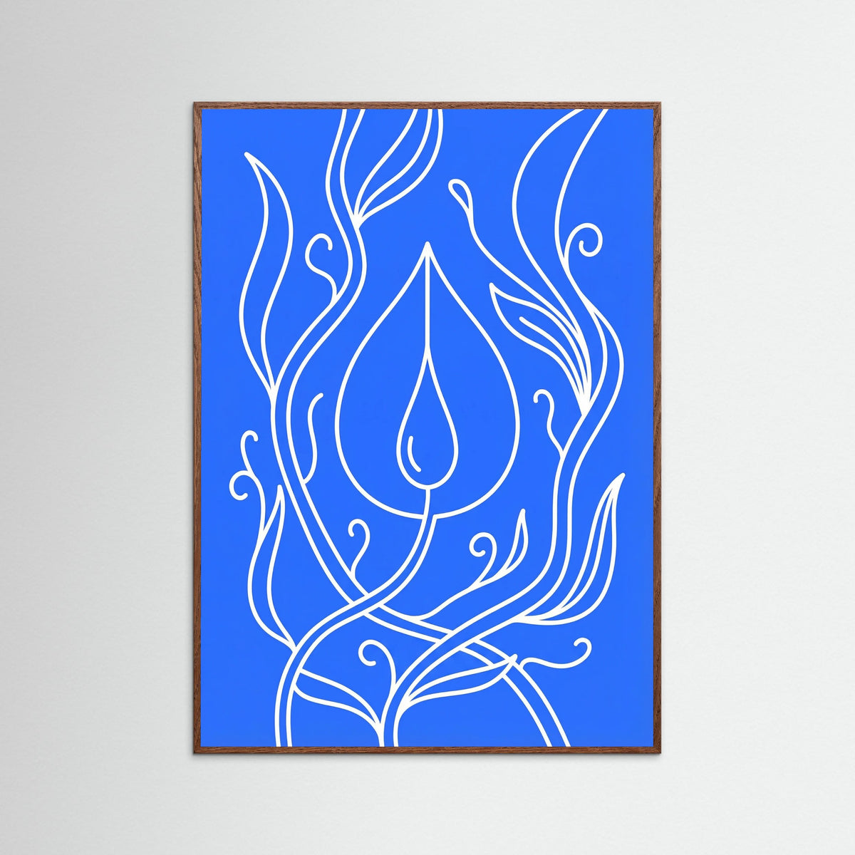 Oak Dark Abstract Bloom